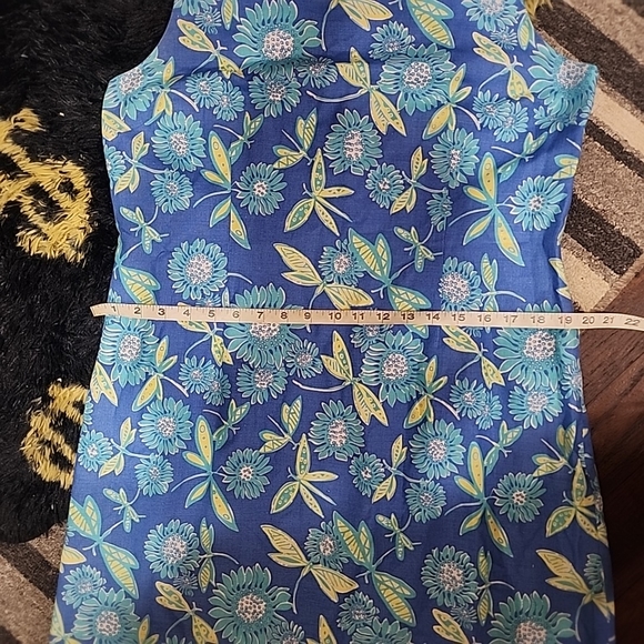 Lilly Pulitzer Plus size Vintage Linen Dragonfly Shift Dress. Size 16 - Picture 3 of 9